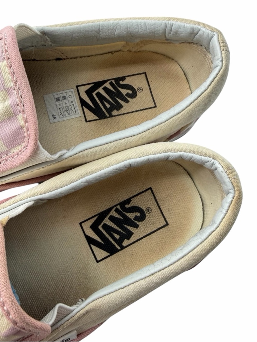 Vans Unisex Size W 7.5 M 6 Slip-On Checkerboard Casual Retro Skater Sneakers Fun - Picture 5 of 7